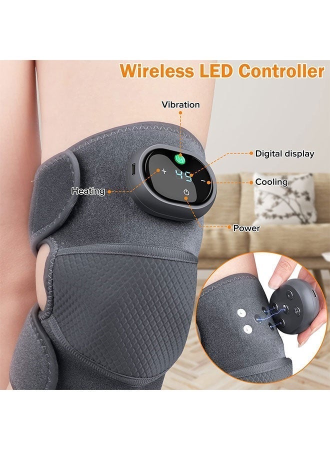 WINEENEE Cordless Heated Knee Massager with Vibration, 6 Massage Modes, Adjustable Wrap Design for Leg & Knee Relaxation, Home & Daily Use - Image 5